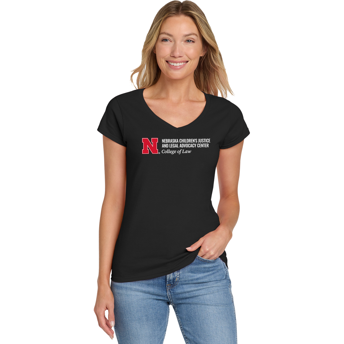Children's Justice V-Neck Ladies Tee