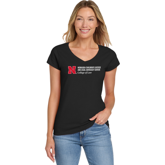 Children's Justice V-Neck Ladies Tee